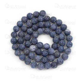 1112-09120-6mm - Coral Bead Natural Round 6mm Blue Dyed 0.8mm Hole 15.5'' String (app58pcs) 1112-09120-6mm,Corail,Bead,Natural,Natural,Coral,6mm,Round,Round,Blue,Blue,Dyed,0.8mm Hole,China,15.5'' String (app58pcs),montreal, quebec, canada, beads, wholesale