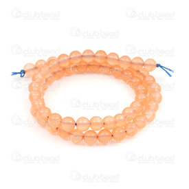 1112-0918-6mm - Reconstructed Semi Precious Stone Bead Malaysian Peach Jade Round 6mm 0.8mm Hole 15.5" String 1112-0918-6mm,Beads,Stones,Semi-precious,montreal, quebec, canada, beads, wholesale