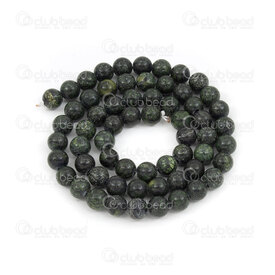 1112-0924-6mm - Natural Semi Precious Stone Bead Epidote Round 6mm 0.8mm Hole 15.5" String 1112-0924-6mm,Beads,Stones,montreal, quebec, canada, beads, wholesale