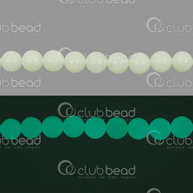 1112-0929-8mm - Natural Semi Precious Stone Bead Phosphorescent Green Glowing Round 8mm 0.8mm Hole 15.5" String 1112-0929-8mm, Semi-precious Phosphorescent Stone,montreal, quebec, canada, beads, wholesale
