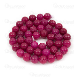 1112-0932-8mm - Natural Semi Precious Stone Bead Agate Raspberry Red Dyed Round 8mm 0.8mm Hole 15.5" String 1112-0932-8mm,Beads,Stones,Semi-precious,montreal, quebec, canada, beads, wholesale