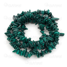 1112-0940-chips2 - Natural Semi Precious Stone Bead Chip Natural Malachite 1mm hole 32" String 1112-0940-chips2,1112-09,montreal, quebec, canada, beads, wholesale