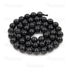 1112-0941-8mm - Natural Semi-Precious Stone Bead Premium Black Tourmaline Round 8mm Black Tourmaline 0.8mm Hole 15in String (app48pcs) Brazil 1112-0941-8mm,A,Natural Semi-Precious Stone,Black,Black Tourmaline,Bead,Premium,Natural,Natural Semi-Precious Stone,8MM,Round,Round,Black,0.8mm Hole,Brazil,montreal, quebec, canada, beads, wholesale