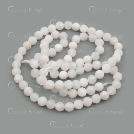 1112-0943-F-4mm - Natural Semi Precious Stone Bead Prestige Moonstone Faceted Round 4mm 0.5mm Hole 15.5in String (App.90pcs) 1112-0943-F-4mm,moon stone,montreal, quebec, canada, beads, wholesale