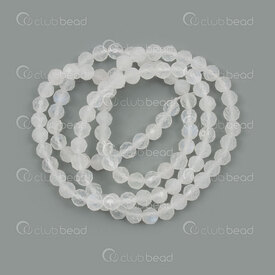 1112-0943-F-A-4mm - Natural Semi Precious Stone Bead Prestige Moonstone Faceted Round 4mm A Grade 0.5mm Hole 15in String 1112-0943-F-A-4mm,1112-0,montreal, quebec, canada, beads, wholesale