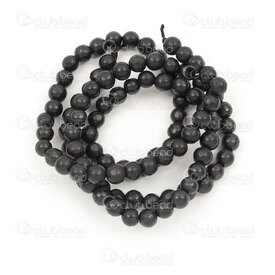 1112-0944-4mm - Natural Semi Precious Stone Bead Premium Russian Shungite Round 4mm Russian Shungite 0.5mm Hole 15in String 1112-0944-4mm,Billes 11,montreal, quebec, canada, beads, wholesale