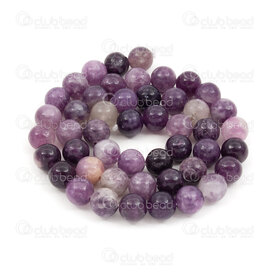1112-0947-8mm - Natural Semi Precious Stone Bead Prestige Ziyun Mother Stone Round 8mm 0.8mm Hole 15.5" String 1112-0947-8mm,mers,montreal, quebec, canada, beads, wholesale