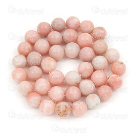 1112-0952-10mm - Natural Semi Precious Stone Bead Prestige Pink Opal Calibrated Round 10mm 1mm hole 15.5\" String 1112-0952-10mm,Opal bead,montreal, quebec, canada, beads, wholesale