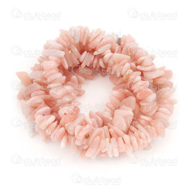 1112-0952-CHIPS - Natural Semi Precious Stone Bead Chips Pink Opal (approx. 5-8mm) 32" string 1112-0952-CHIPS,Beads,Stones,Semi-precious,montreal, quebec, canada, beads, wholesale