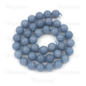 1112-0953-A-10mm - Natural Semi Precious Stone Bead Prestige Angelite A Grade Round 10mm 1mm Hole 15in String 1112-0953-A-10mm,Semi-precious Stone Bead Round,montreal, quebec, canada, beads, wholesale
