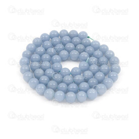 1112-0953-A-6mm - Natural Semi Precious Stone Bead Prestige Angelite A Grade Round 6mm 0.8mm Hole 15.5" String 1112-0953-A-6mm,Beads 6,Semi-precious Stone,Bead,Natural,Semi-precious Stone,6mm,Round,Round,Grade A,1mm Hole,China,15.5'' String (app58pcs),Angelite,montreal, quebec, canada, beads, wholesale