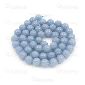 1112-0953-A-8mm - Natural Semi Precious Stone Bead Prestige Angelite A Grade Round 8mm 0.8mm Hole 15.5" String 1112-0953-A-8mm,Beads 6,Semi-precious Stone,Bead,Natural,Semi-precious Stone,8MM,Round,Round,Grade A,1mm Hole,China,15.5'' String (app46pcs),Angelite,montreal, quebec, canada, beads, wholesale