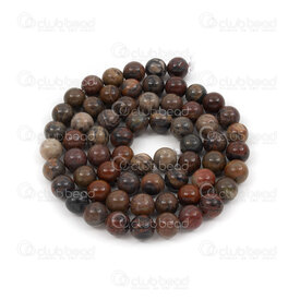 1112-0961-6mm - Natural Semi Precious Stone Bead Jasper Round 6mm 0.8mm Hole 15.5" String 1112-0961-6mm,Beads,Stones,montreal, quebec, canada, beads, wholesale