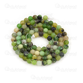 1112-0962-2-4mm - Natural Semi Precious Stone Bead Prestige Green Grass Jasper Round 4mm 0.5mm Hole 15.5" string 1112-0962-2-4mm,bille vert,montreal, quebec, canada, beads, wholesale