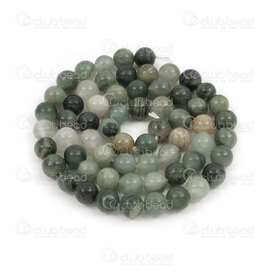 1112-0962-3-6mm - Natural Semi Precious Stone Bead Prestige Green Grass Jasper Round 6mm 0.8mm Hole 15.5" string 1112-0962-3-6mm,jaspe 6mm,montreal, quebec, canada, beads, wholesale