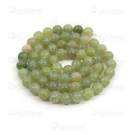 1112-0962-6mm - Natural Semi Precious Stone Bead Prestige Green Grass Jasper Round 6mm 0.8mm Hole 15.5" string 1112-0962-6mm,Beads,Stones,montreal, quebec, canada, beads, wholesale