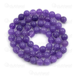 1112-0966-6mm - Natural Semi Precious Stone Bead Mashan Jade Royal Blue Dyed Round 6mm 0.8mm Hole 15.5" String 1112-0966-6mm,Beads,Stones,Semi-precious,montreal, quebec, canada, beads, wholesale
