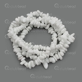1112-0972-CHIPS - Natural Semi Precious Stone Bead Chip White Obsidian 32'' String (approx.230pcs) 1112-0972-CHIPS,obsidiennes,montreal, quebec, canada, beads, wholesale