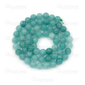 1112-0983-4-6mm - Reconstructed Semi Precious Stone Bead Burma Jade Dyed Round 6mm 0.8mm Hole 15in String 1112-0983-4-6mm,6mm jade,montreal, quebec, canada, beads, wholesale