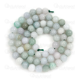 1112-0983-A-6mm - Natural Semi Precious Stone Bead Prestige Burma Jade A Grade Round 6mm 0.8mm Hole 15.5" String 1112-0983-A-6mm,Beads,Stones,Semi-precious,montreal, quebec, canada, beads, wholesale