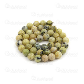 1112-0985-8mm - Natural Semi Precious Stone Bead Grass Green Turquoise Round 8mm 0.8mm Hole 15.5" String 1112-0985-8mm,Beads,Stones,montreal, quebec, canada, beads, wholesale