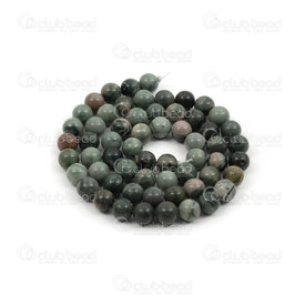 1112-0986-6mm - Natural Semi Precious Stone Bead Chlorite Round 6mm 0.8mm Hole 15in String 1112-0986-6mm,Chlo,montreal, quebec, canada, beads, wholesale