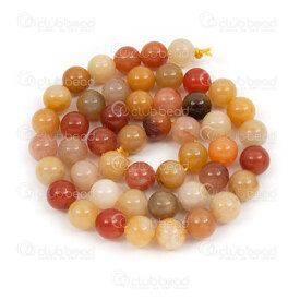 1112-0991-8mm - Natural Semi Precious Stone Bead Jinsi Jade Round 8mm 0.8mm hole 15in String 1112-0991-8mm,JINS,montreal, quebec, canada, beads, wholesale