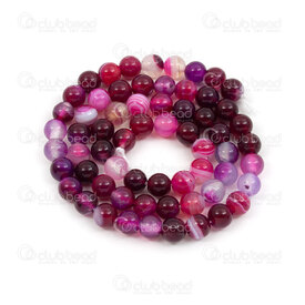 1112-09995-6MM - Natural Semi Precious Stone Bead Striped Agate Pink Dyed Round 6mm 0.8mm Hole 15.5" String 1112-09995-6MM,Beads,15.5'' String,6mm,Bead,Natural,Semi-precious Stone,6mm,Round,Round,Pink,Pink,China,15.5'' String,Agate,montreal, quebec, canada, beads, wholesale