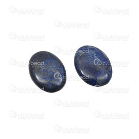1112-1001-14 - Semi-precious Stone Cabochon Lapis Lazuli 18X25X4MM Oval 7.5gr 2pcs 1112-1001-14,montreal, quebec, canada, beads, wholesale
