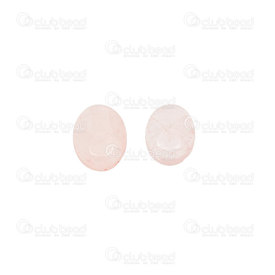 1112-1002-06 - Semi-precious Stone Cabochon Pink Quartz 10X14X4mm Oval 6gr 4pcs 1112-1002-06,montreal, quebec, canada, beads, wholesale