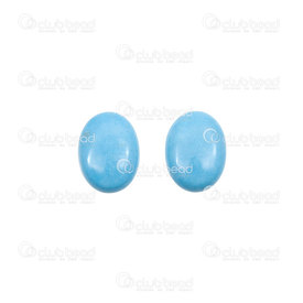 1112-1058-10 - Cabochon de Pierre Fine Turquoise Bleu Uni 12X16X4MM Oval 8gr 8pcs 1112-1058-10,Cabochons,Pierres fines,montreal, quebec, canada, beads, wholesale