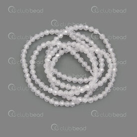1112-1192-F-2MM - Cubic Zirconia (CZ Stone) Semi-precious Stone Bead Prestige Calibrated 2mm Crystal Clear Round Faceted 0.5mm Hole 15'' String (app185pcs) 1112-1192-F-2MM,Pierre,Natural,Calibrated 2mm,Bead,Prestige,Natural,Semi-precious Stone,Calibrated 2mm,Round,Round,Faceted,Colorless,Crystal Clear,0.5mm Hole,montreal, quebec, canada, beads, wholesale