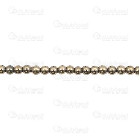 1112-1202-DG - Semi-precious Stone Bead Round 4mm Hematite Dark Grey/Gold 15.5'' String 1112-1202-DG,15.5'' String,Bead,Natural,Semi-precious Stone,4mm,Round,Grey/Gold,Dark,China,15.5'' String,Hematite,montreal, quebec, canada, beads, wholesale