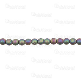 1112-1204-MAB - Hematite Bead Satin Matt AB color 6mm 1112-1204-MAB,1112-12,montreal, quebec, canada, beads, wholesale