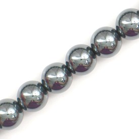 A-1112-1206 - Semi-precious Stone Bead Round 10MM Hematite 15.5'' String A-1112-1206,10mm,Semi-precious Stone,Bead,Natural,Semi-precious Stone,10mm,Round,Round,Grey,China,16'' String,Hematite,montreal, quebec, canada, beads, wholesale