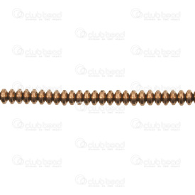 1112-1220-OXBR - Bille de Pierre Fine Rondelle 4MM Hématite Laiton Antique Corde de 16 Pouces 1112-1220-OXBR,rondelle 4mm,montreal, quebec, canada, beads, wholesale