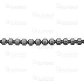 1112-1247-4mm - Bille de Pierre Fine Double Cone 4mm Hématite Corde de 15,5 Pouces 1112-1247-4mm,4mm,15.5'' String,Bille,Naturel,Pierre Fine,4mm,Double Cone,Chine,15.5'' String,Hématite,montreal, quebec, canada, beads, wholesale