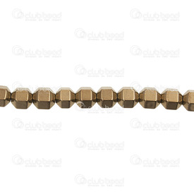 1112-1288-C62 - Semi-precious Stone Bead Bicone 18 Faceted 6x6mm Hematite Antique Brass 17.5" String (app70pcs) 1112-1288-C62,Beads,Stones,Hematite,6x6mm,Bead,Natural,Semi-precious Stone,6x6mm,Bicone,Bicone 18 Faceted,Antique Brass,China,17.5" String (app70pcs),Hematite,montreal, quebec, canada, beads, wholesale
