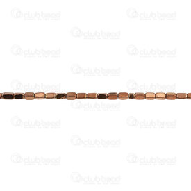 1112-1348-02 - Semi-precious Stone Bead Rounded Rectangle 4x2mm Hematite Antique Copper 15.5'' String (app89pcs) 1112-1348-02,Beads,Stones,Hematite,Bead,Natural,Semi-precious Stone,4X2MM,Rounded Rectangle,Antique Copper,China,15.5'' String (app89pcs),Hematite,montreal, quebec, canada, beads, wholesale
