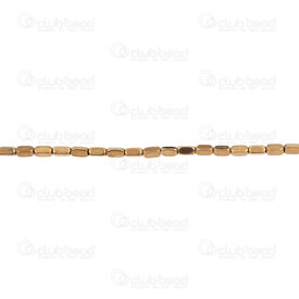 1112-1348-10 - Semi-precious Stone Bead Rounded Rectangle 4x2mm Hematite Natural 15.5'' String (app89pcs) 1112-1348-10,Beads,Stones,Hematite,montreal, quebec, canada, beads, wholesale