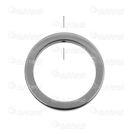1112-1352-40 - Semi-precious stone Hematite Ring Pendant 1 hole 40mm 10pcs 1112-1352-40,Beads,Stones,anneaux,montreal, quebec, canada, beads, wholesale