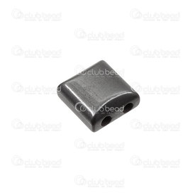 1112-1356-1102 - Hematite separator for multi rows 11x11 square 2holes, 100pcs 1112-1356-1102,Pierre carre,montreal, quebec, canada, beads, wholesale