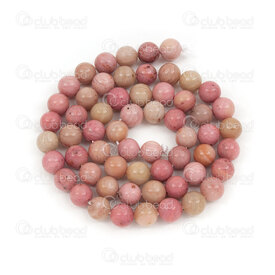 1112-1706-6mm - Natural Semi Precious Stone Bead Prestige Red Marble AB Grade Round 6mm 0.8mm Hole 15.5" String 1112-1706-6mm,marble,montreal, quebec, canada, beads, wholesale