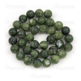 1112-1707-10mm - Natural Semi Precious Stone Bead Prestige Canada Jade Round 10mm 0.8mm Hole 15.5" String 1112-1707-10mm,can,montreal, quebec, canada, beads, wholesale