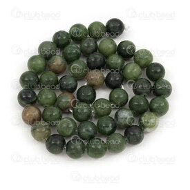 1112-1707-8mm - Natural Semi Precious Stone Bead Prestige Canada Jade Round 8mm 0.8mm Hole 15.5" String 1112-1707-8mm,can,montreal, quebec, canada, beads, wholesale