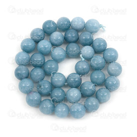 1112-1710-10mm - Bille de Pierre Fine Naturelle Jade Mashan Aiguemarine Teint Rond 10mm Trou 1mm Corde de 15.5 Pouces 1112-1710-10mm,Pierre Aiguemarine,montreal, quebec, canada, beads, wholesale