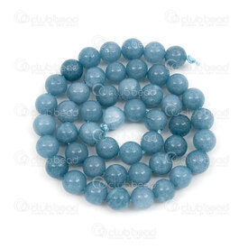1112-1710-8mm - Bille de Pierre Fine Naturelle Jade Mashan Aiguemarine Teint Rond 8mm Trou 0.8mm Corde de 15po 1112-1710-8mm,Pierre Aiguemarine,montreal, quebec, canada, beads, wholesale