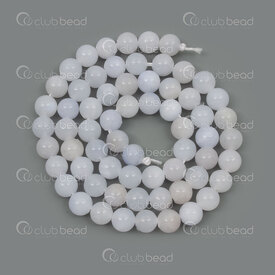 1112-1719-2-6mm - Bille de Pierre Fine Naturelle Jade Mashan Bleu Extra Pale Opaque Teint Rond 6mm Trou 0.8mm Corde de 15po 1112-1719-2-6mm,pierres  6mm,montreal, quebec, canada, beads, wholesale
