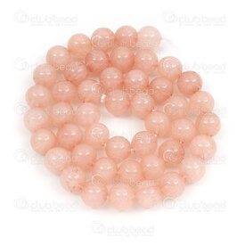 1112-1722-8mm - Natural Semi Precious Stone Bead Mashan Jade Opaque Pale Cherry Dyed Round 8mm 0.8mm Hole 15in String 1112-1722-8mm,CERISES,montreal, quebec, canada, beads, wholesale