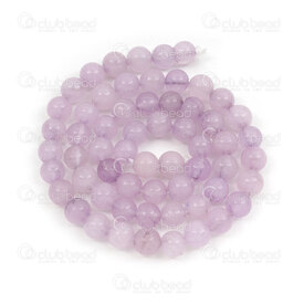 1112-1736-6mm - Natural Semi Precious Stone Bead Mashan Jade Light Pruple Dyed Round 6mm 0.8mm Hole 15in String 1112-1736-6mm,8mm pierre mauve,montreal, quebec, canada, beads, wholesale
